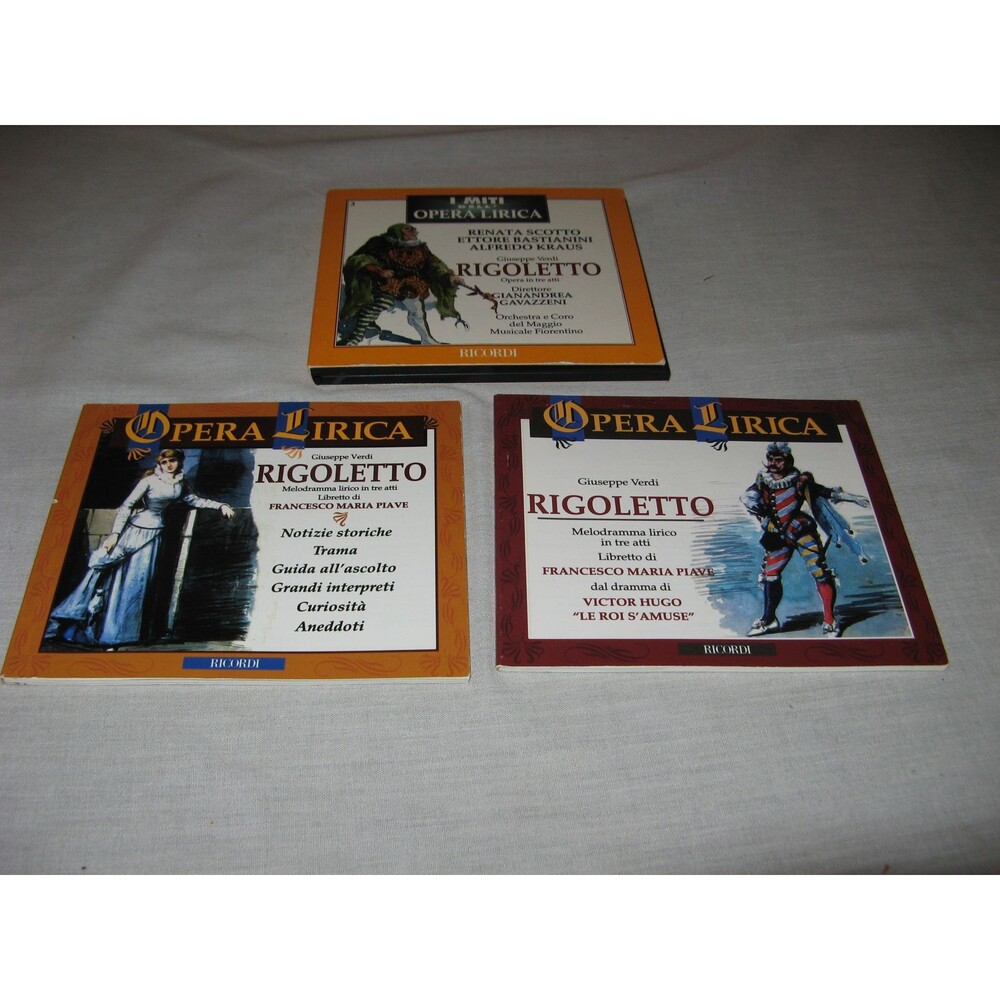 CD Rigoletto Opera in tre ati 2 CD Digipack w 2 Booklets Giuseppe Verdi
